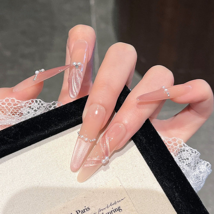 Elegante 3D dekorative Aufklebe-Nagelverlängerungen Karnz