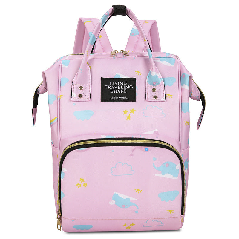 Verspielt bedruckter multifunktionaler Baby-Rucksack Karnz