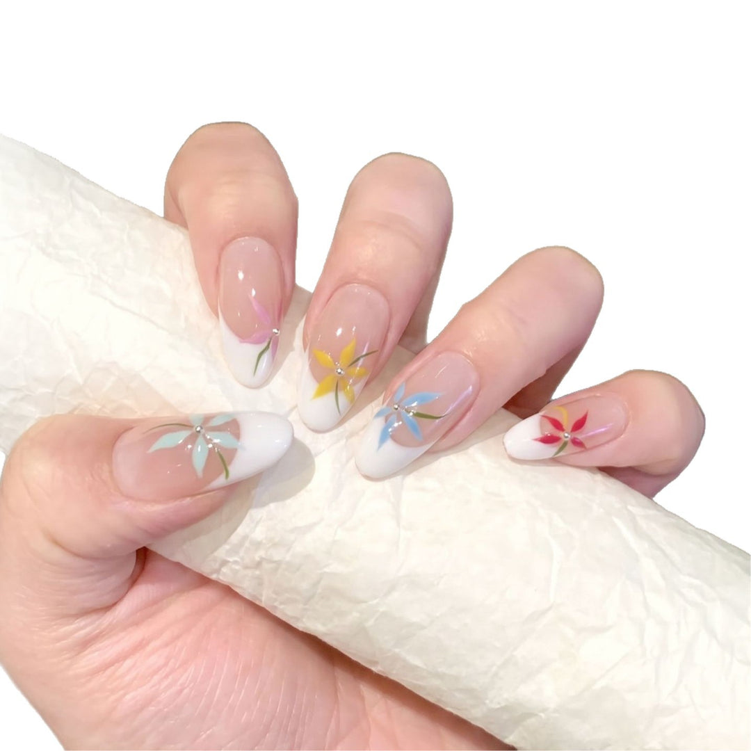 Floral Art Press-On Nail Set Karnz
