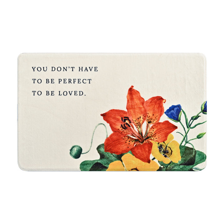 Dekorative Florale Sprüche Badmatte Karnz