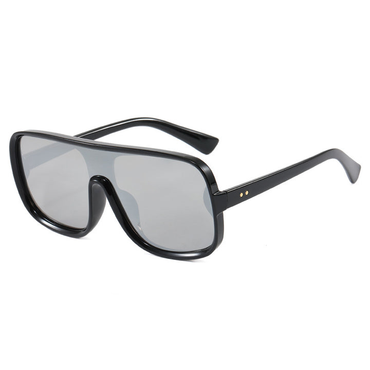 Damen modische Shield-Sonnenbrille mit innovativem Design Karnz