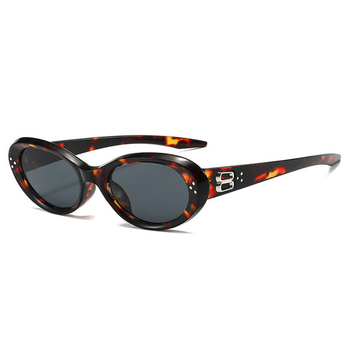 Vintage-inspirierte ovale Rahmen-Sonnenbrille