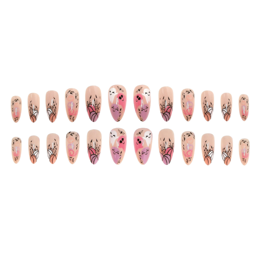 Halloween-Themen Druck-On-Nagelkunst Set