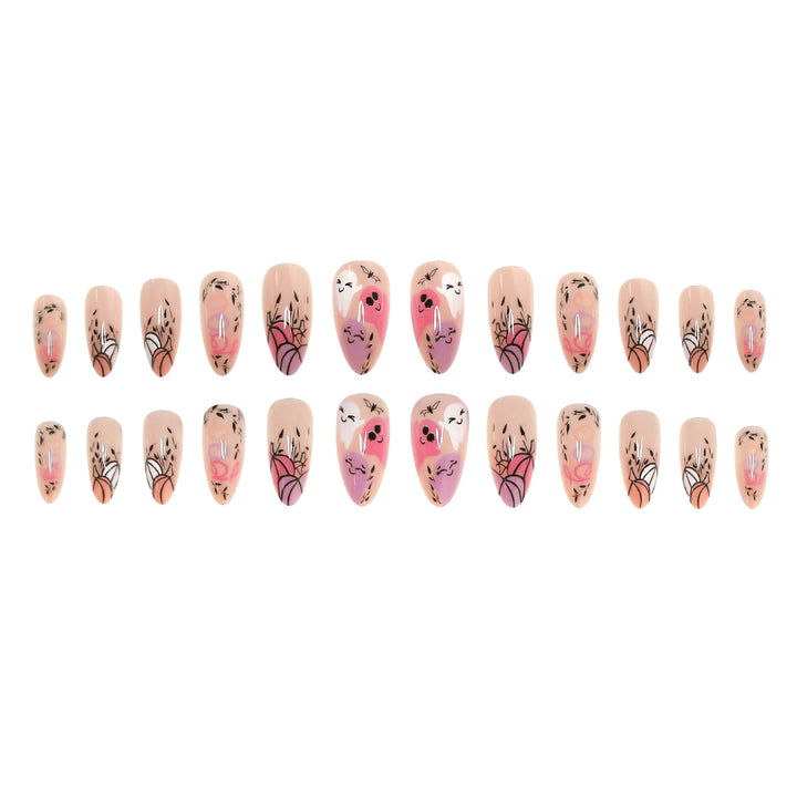 Halloween-Themen Druck-On-Nagelkunst Set