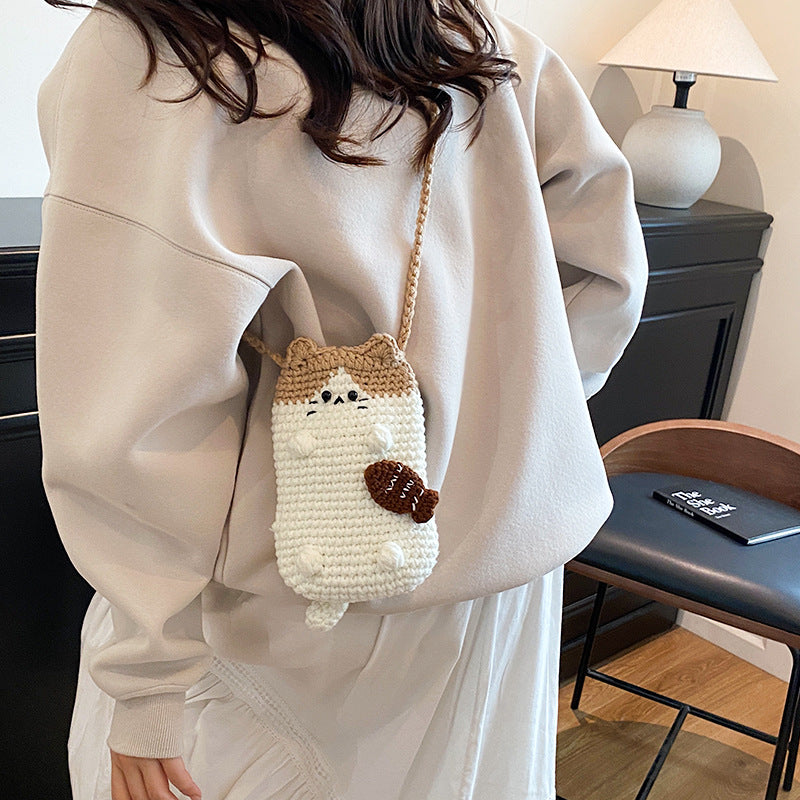 Niedliche tierische Häkel-Mini-Tasche