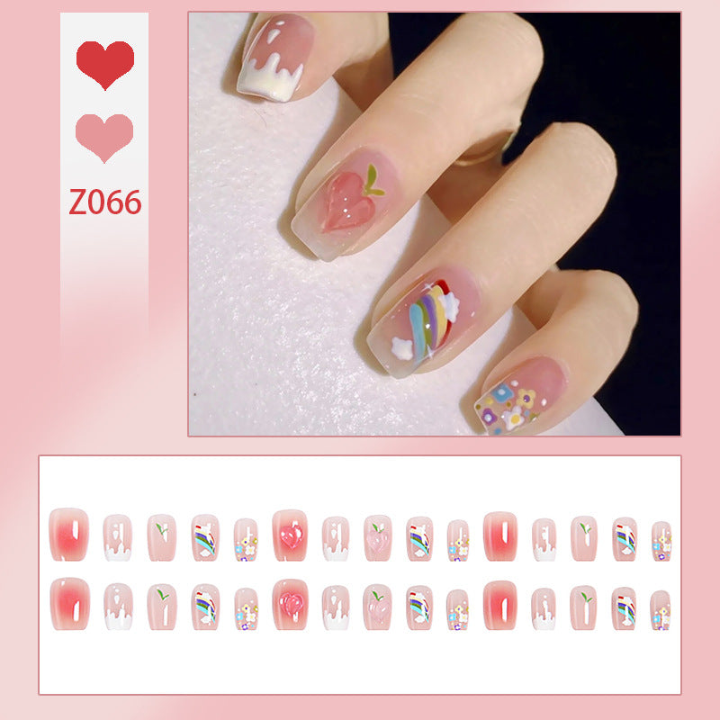 Kreatives Kunstnagelset mit bunten Fruchtmotiven und stilvollen Designs Karnz