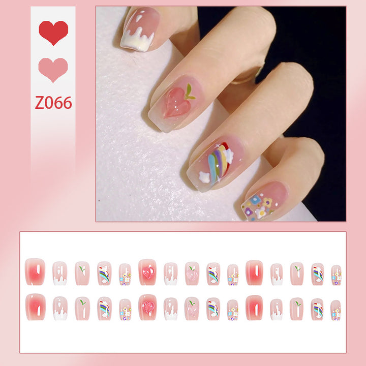 Kreatives Kunstnagelset mit bunten Fruchtmotiven und stilvollen Designs Karnz