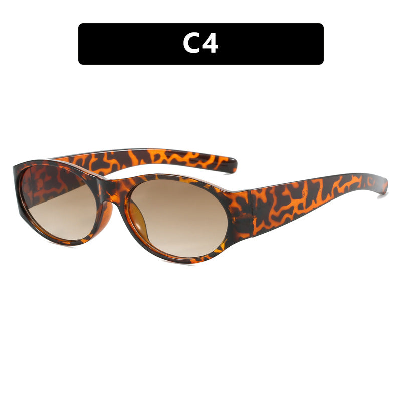 Damen modische Sonnenbrille mit elegantem, ovalem Design und UV-Schutz Karnz