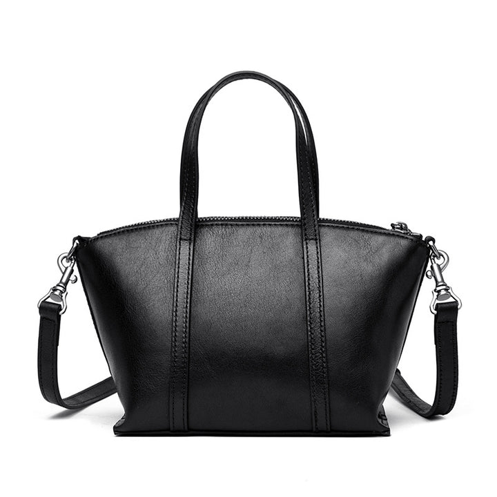 Texturierte Lederhandtasche Karnz