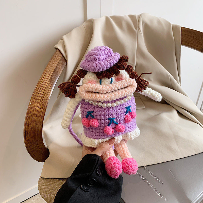 Häkel-Charakter-Plüsch-Handtasche