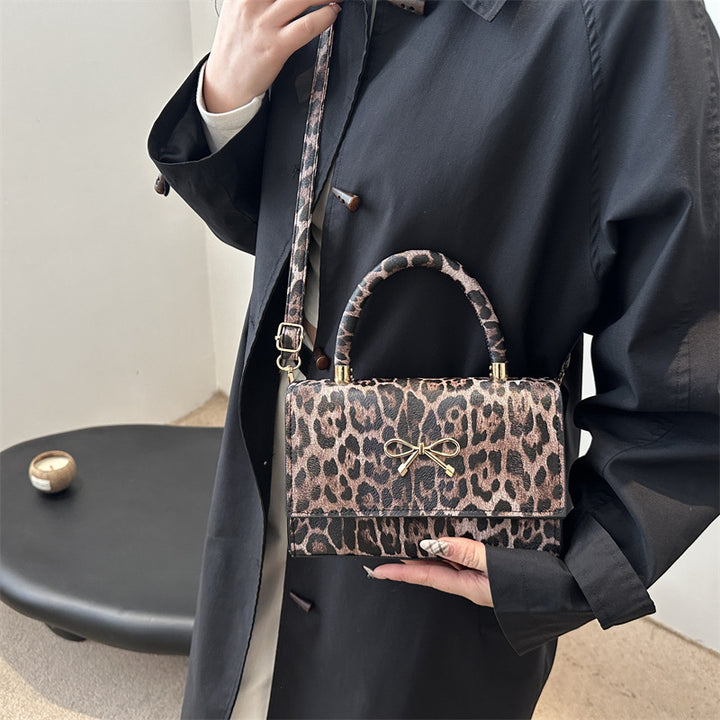 Stylische Tierdruck Top Handle Handtasche Karnz