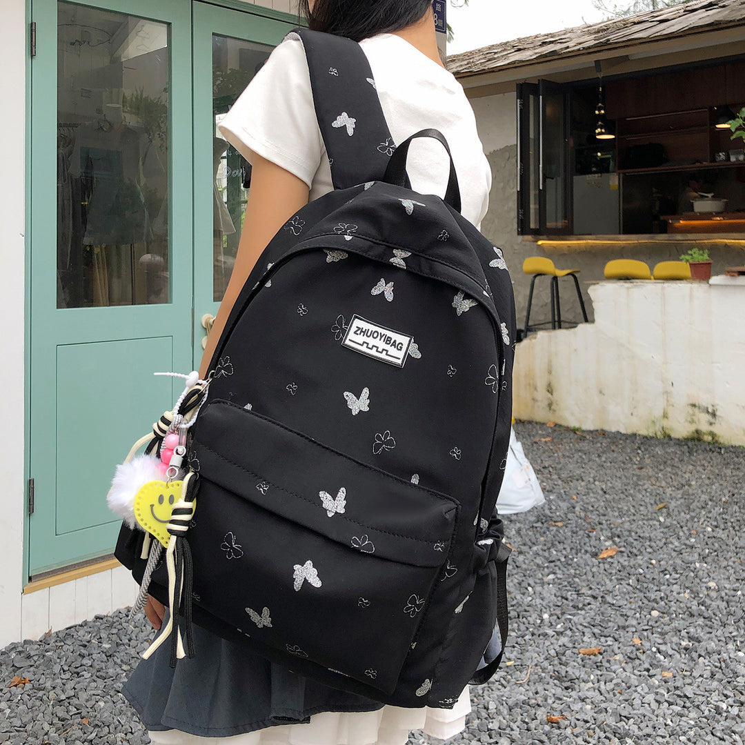 Schmetterlingsdruck Casual Rucksack Karnz