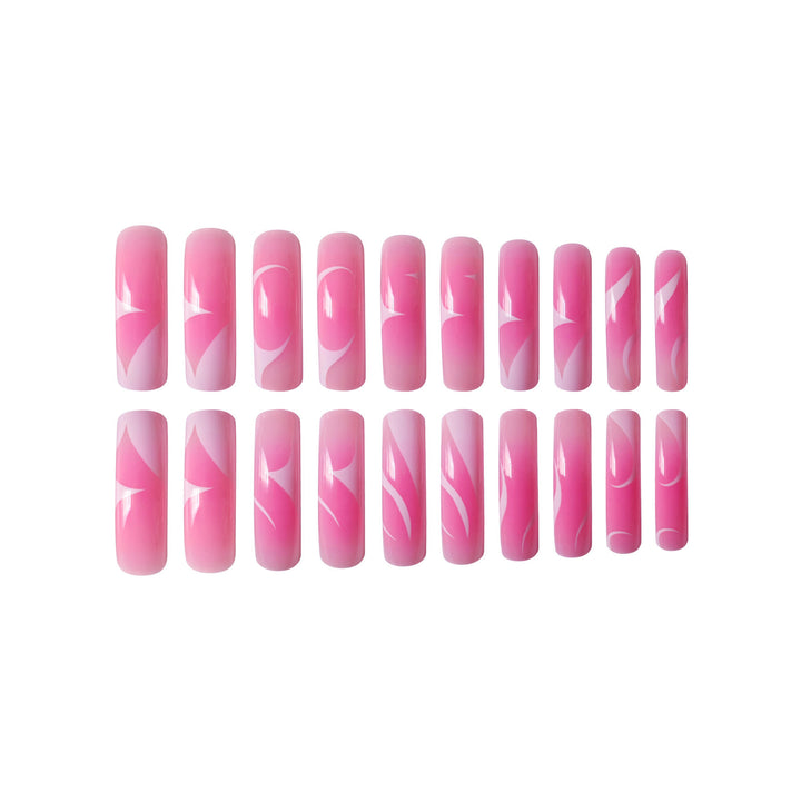 Elegante Kunstfertigkeit Press-On Nagelset Karnz