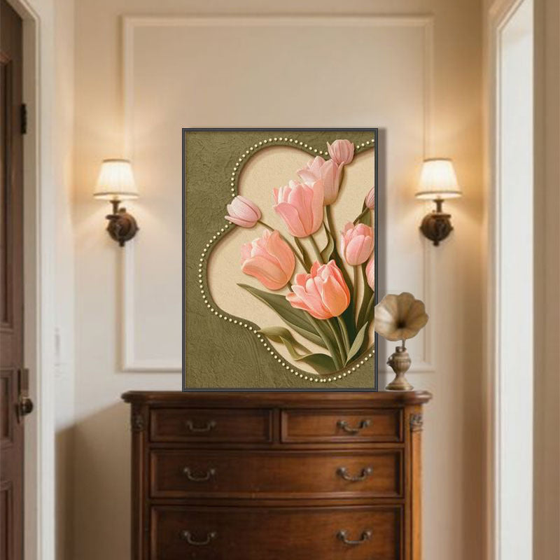 Blumreiche Wandkunst Druck