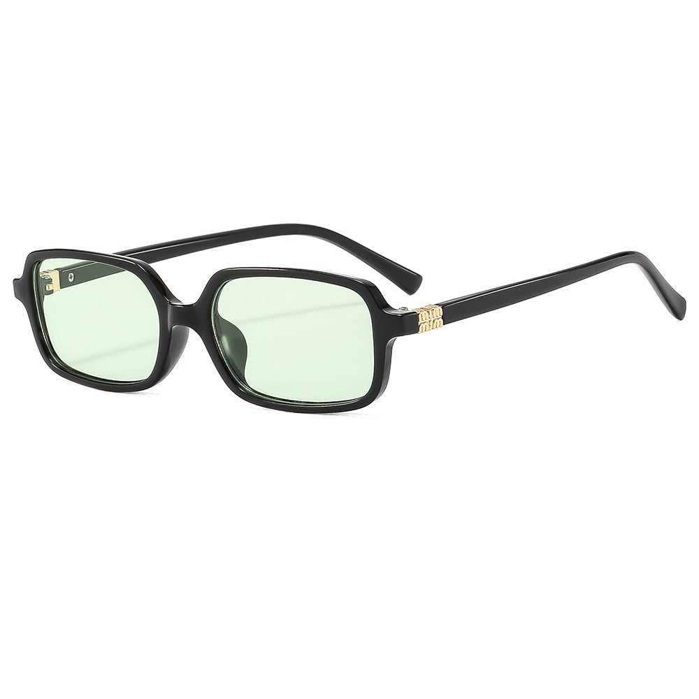 Damen modische Sonnenbrille mit elegantem Kunststoffrahmen und ausgefallenem Design Karnz
