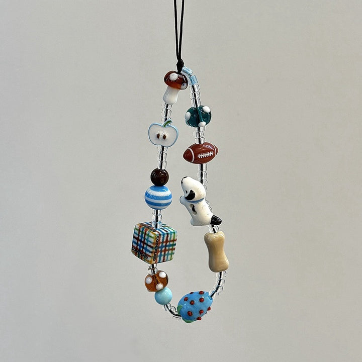Handgefertigtes Perlencharms-Lanyard Karnz
