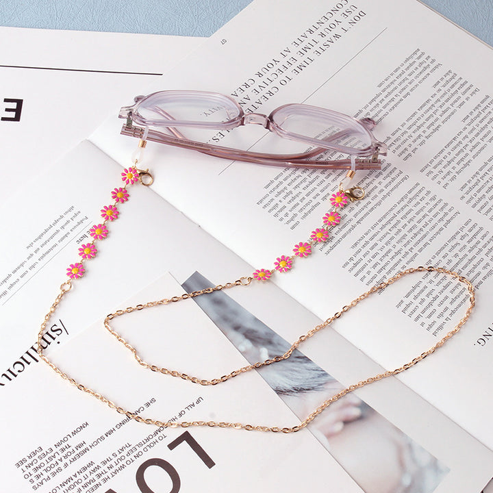 Floral Charm Brillen Kette Karnz