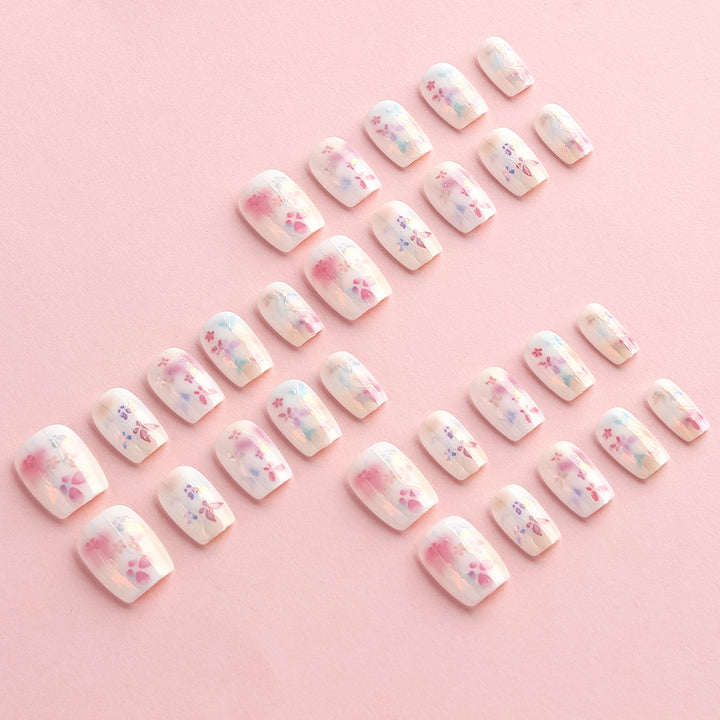 Künstlerisches Floral Nagelkunst Set Karnz