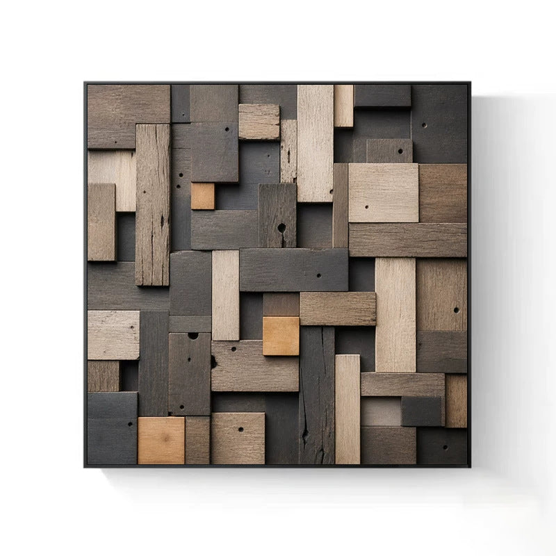 Holz Kubismus Wandkunst