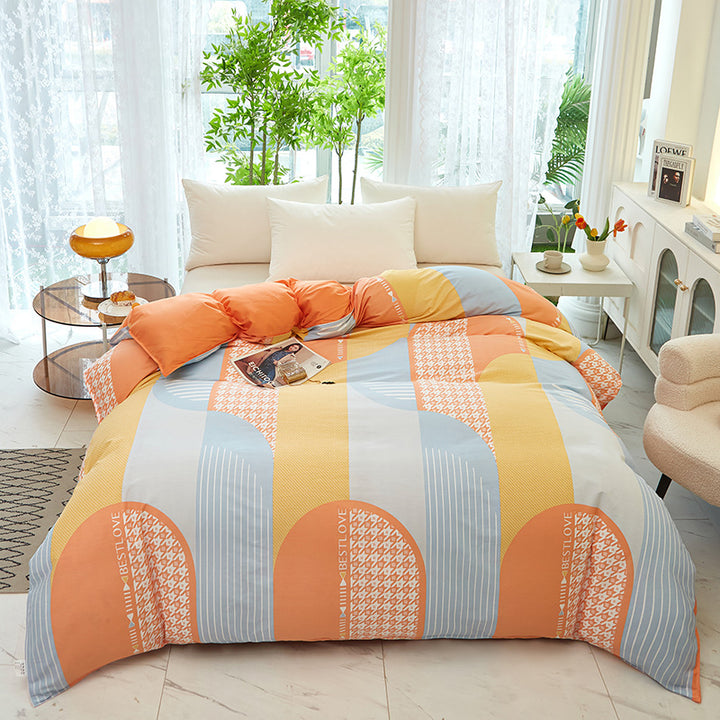 Elegantes Blumendesign Bettwäsche Set