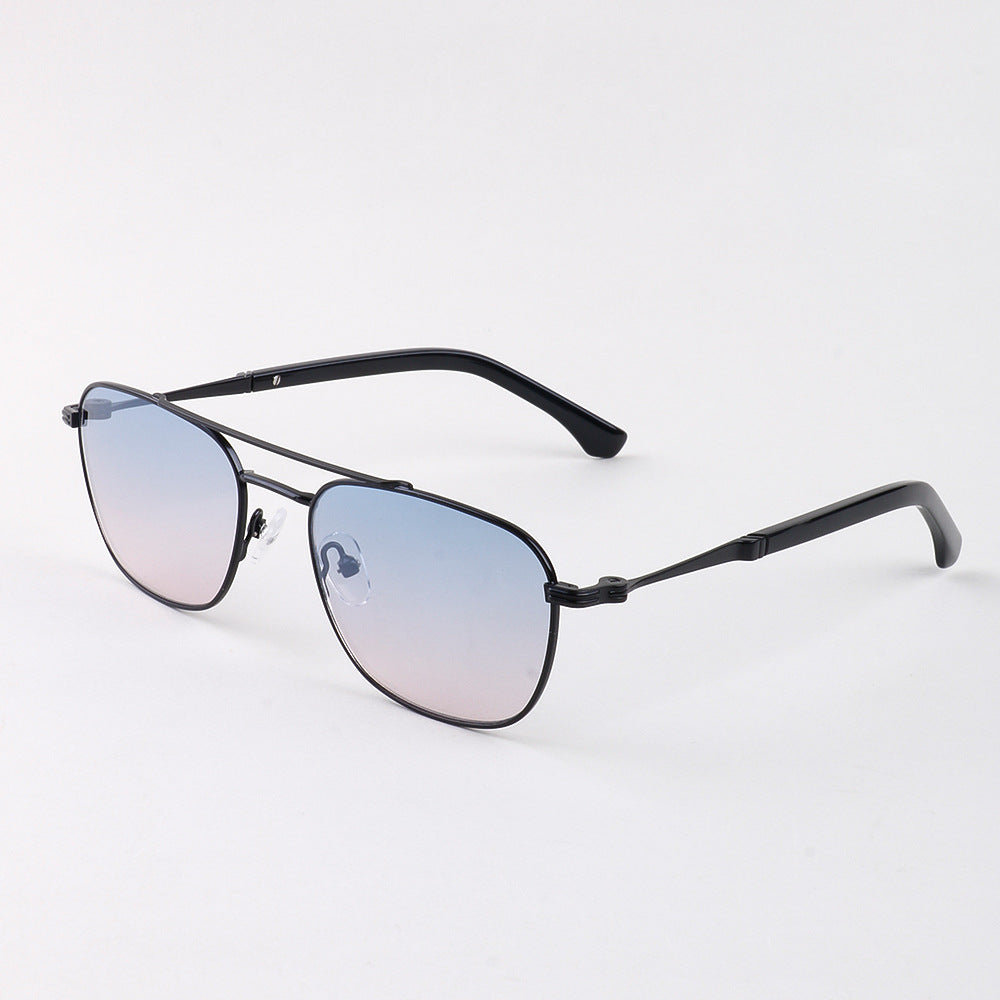 Damen modische Sonnenbrille mit minimalistischem Rahmen und graduierten Gläsern Karnz