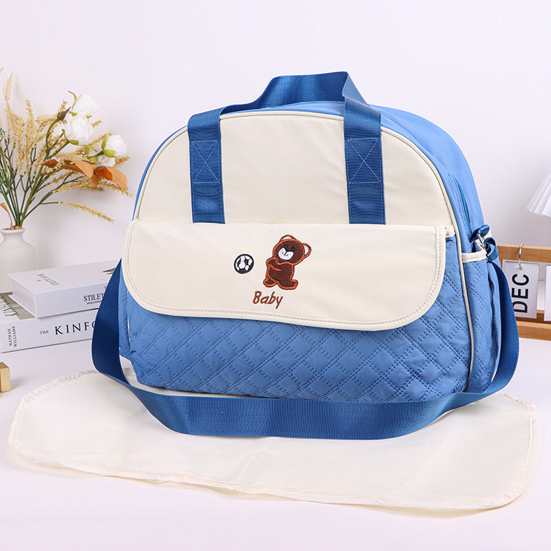Stoff Wickeltasche mit Praktischem Wechselmatte Karnz