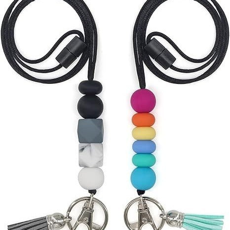 Bunte Silikon Schlüsselanhänger Lanyard Karnz