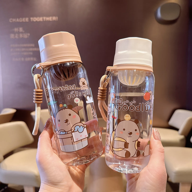 Damen Trendi und farbenfrohe Wasserflasche Karnz