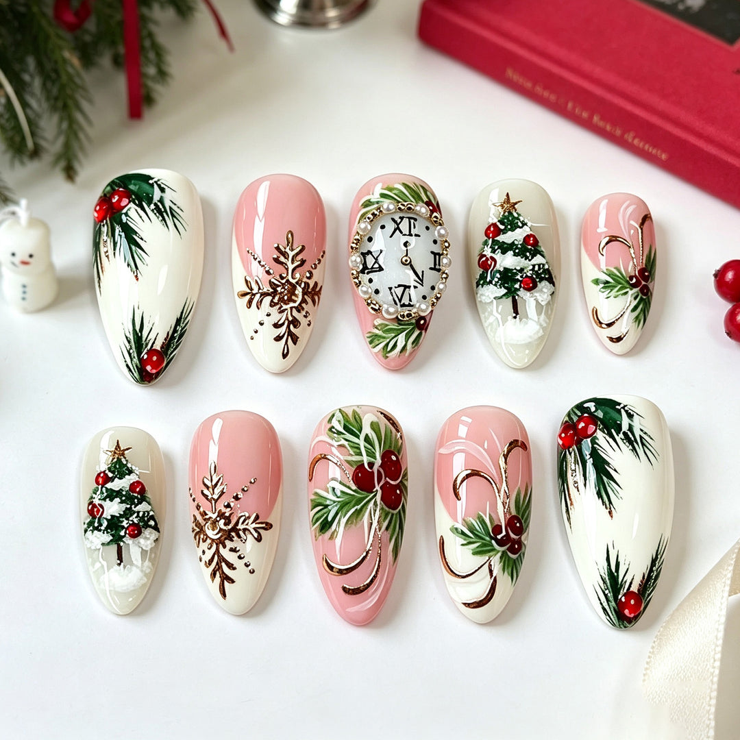 Dekorative saisonale Press-On Nail Art