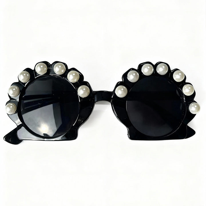 Perlenakzentuierte, von Vintage inspirierte Sonnenbrille Karnz