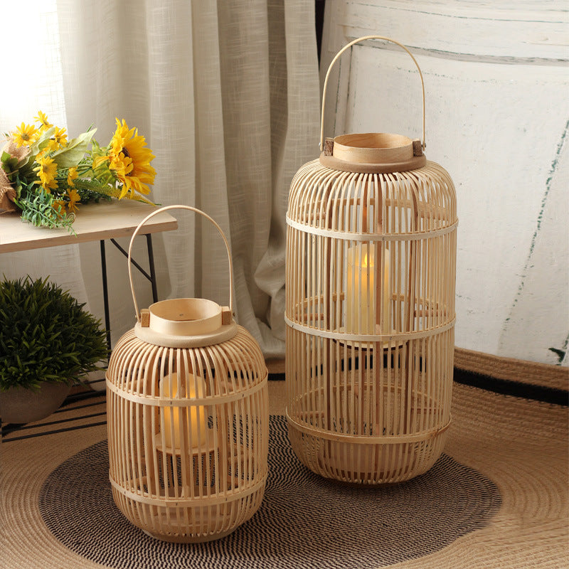 Dekorative Laterne aus Rattan Karnz