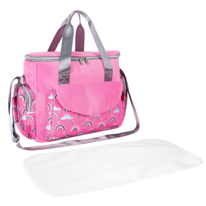 Wickeltasche mit Organisierten Fächern und Abnehmbarem Wickelunterlage Karnz