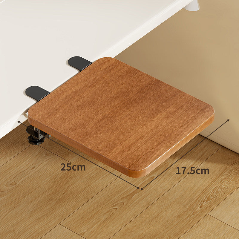 Unter-Desk Bambus Ausziehbare Arbeitsfläche Clamp-Montierte Tastatur- & Mausplattform