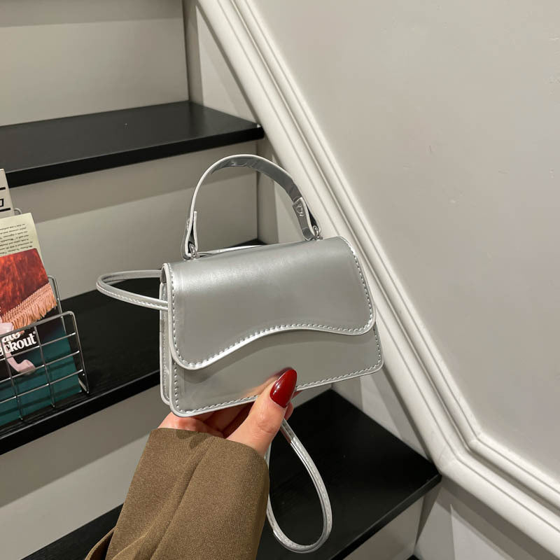 WoStylish Patentleder Mini-Handtasche Karnz