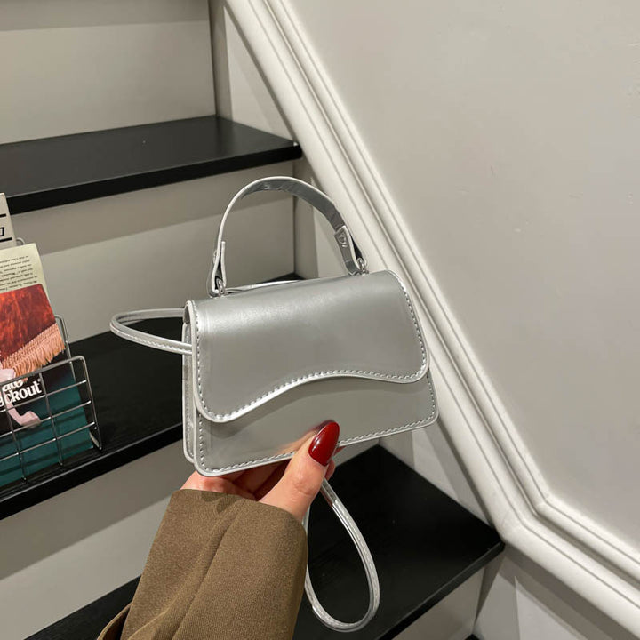 WoStylish Patentleder Mini-Handtasche Karnz