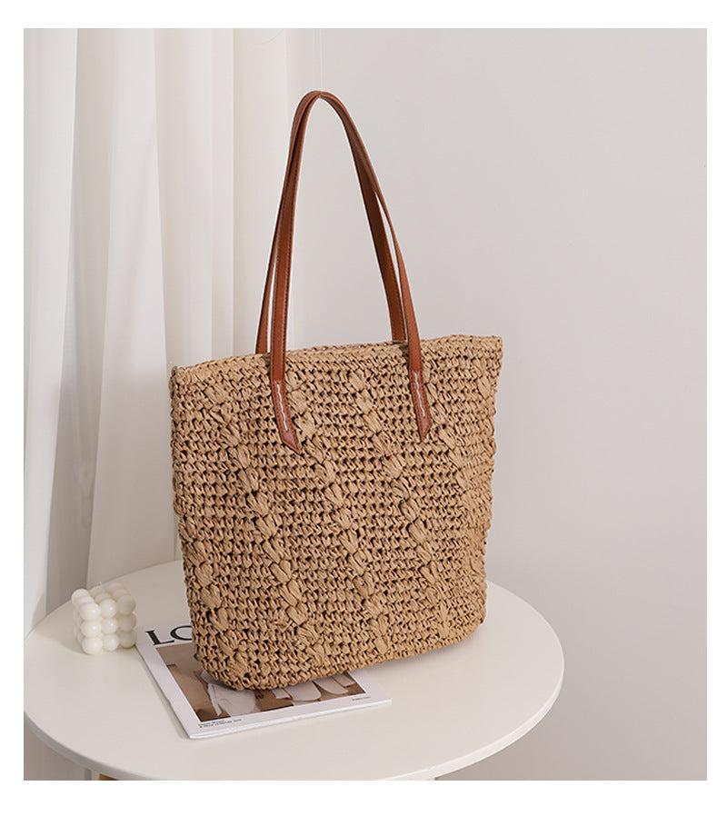 Damen Handgefertigte Baumwoll-Strandtasche Karnz