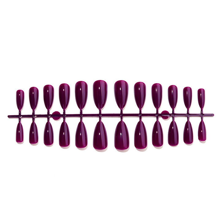 Glänzende Stiletto Press-On Nagelspitzen Set Karnz