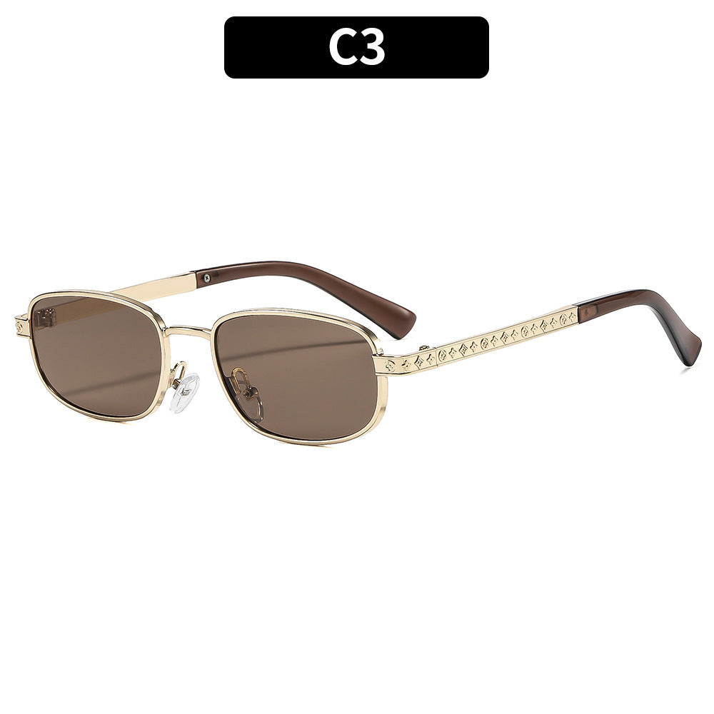 Luxus geometrische Sonnenbrille