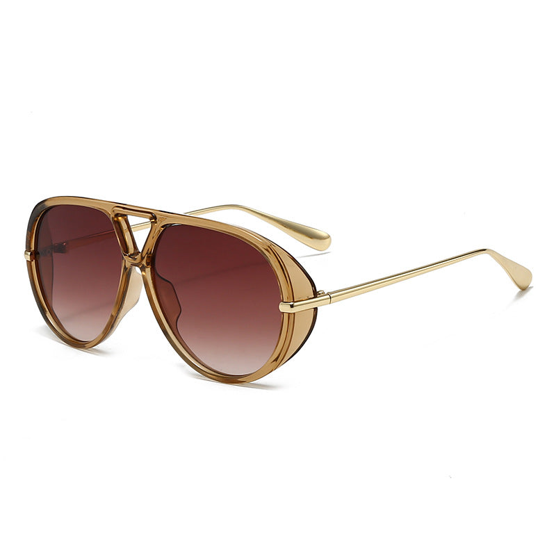 Damen modische oversized Sonnenbrille mit stilvollem Rahmen Karnz