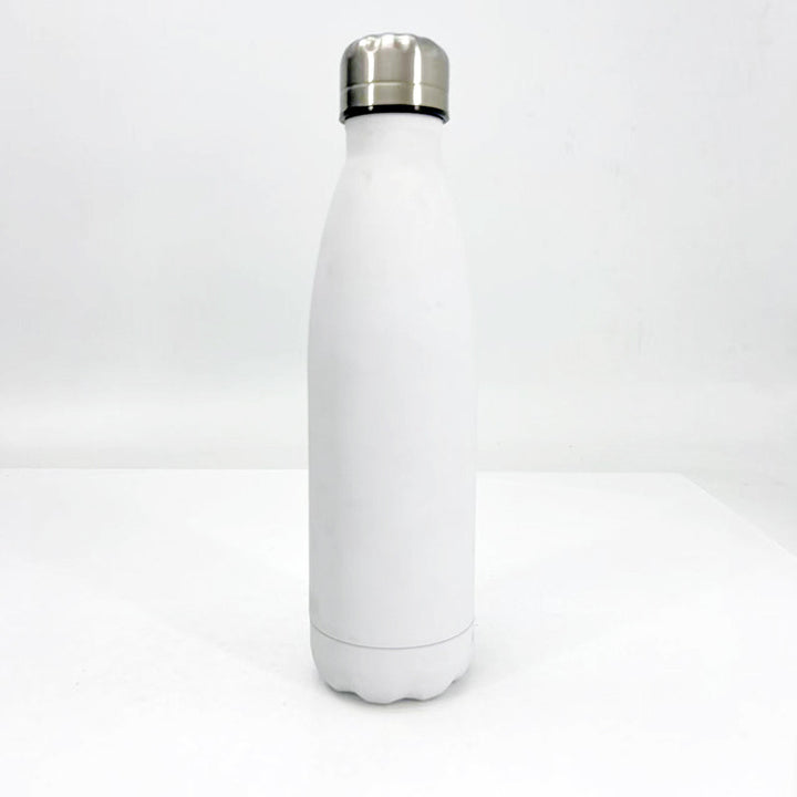 Damen stilvolle Edelstahl Trinkflasche mit rutschfester Silikonhülle Karnz