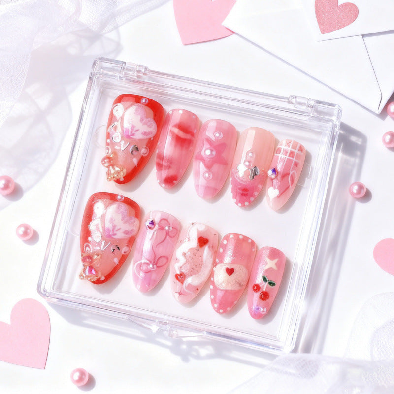 Dekoratives Themen Press-On Nagelkunst Set