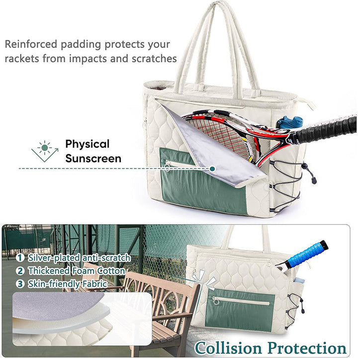 Sportliche Tennis Tasche mit Speziellen Schuh- und Zubehörfächern Karnz