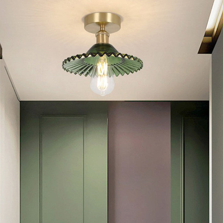 Elegante Glas Deckenleuchte