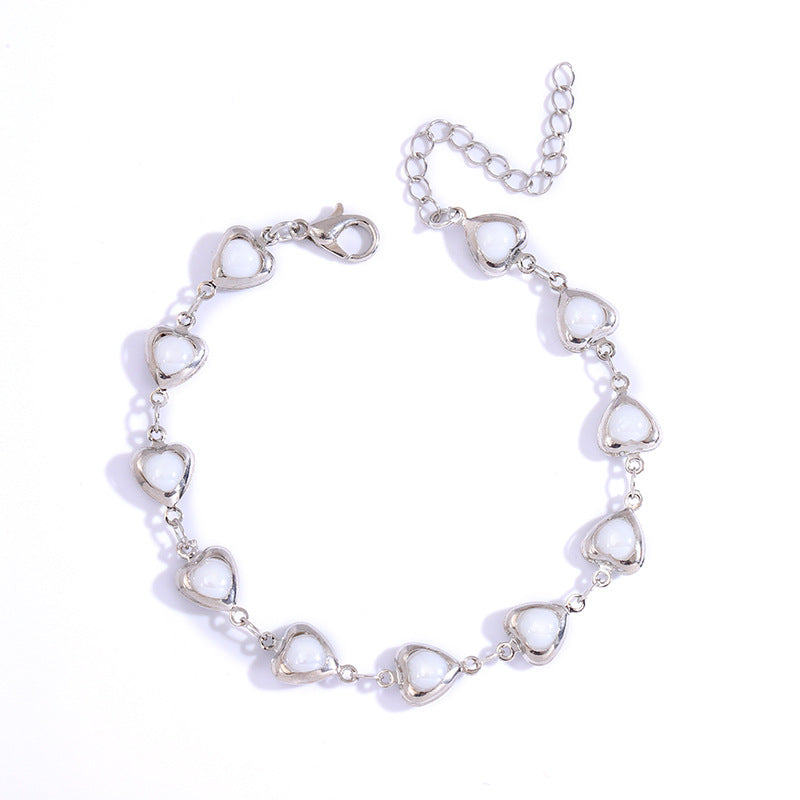 Herzförmiges Link-Armbändchen Karnz