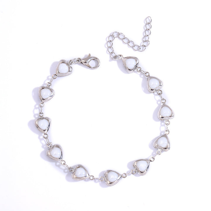 Herzförmiges Link-Armbändchen Karnz
