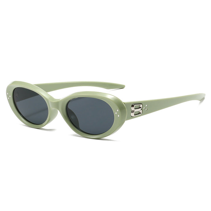 Vintage-inspirierte ovale Rahmen-Sonnenbrille