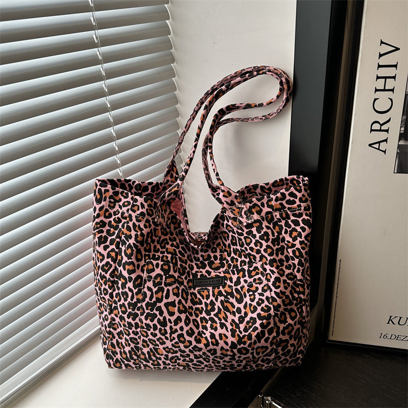 Umweltfreundliche wiederverwendbare Leopardentierdruck-Tasche Karnz