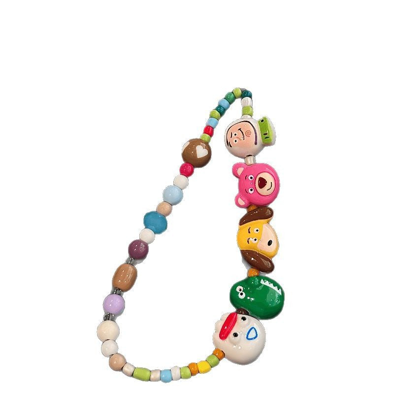 Verspielte Charakter Perlen-Lanyard Karnz
