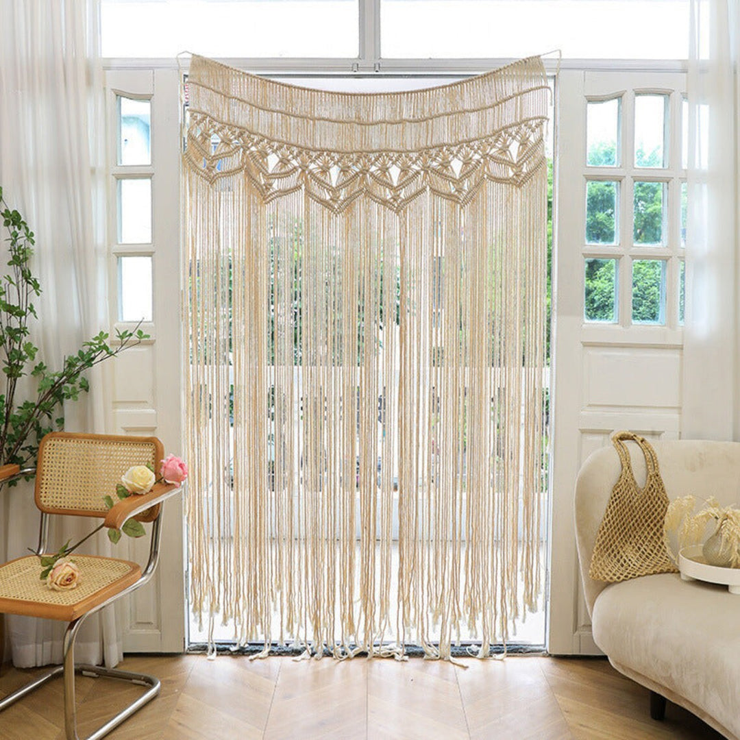 Macrame Türvorhang Karnz