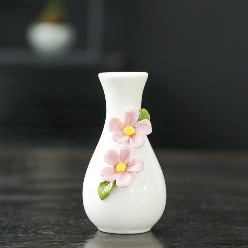 Elegante Florale Keramische Vase Karnz